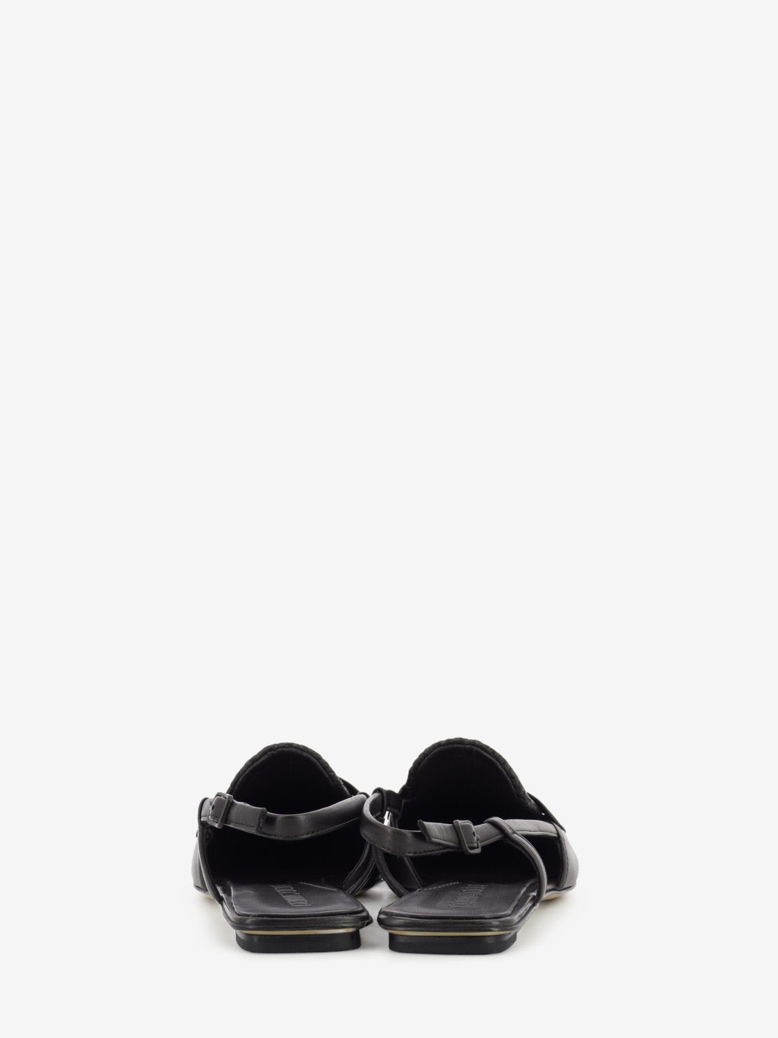 Coffee pointed slingbacks