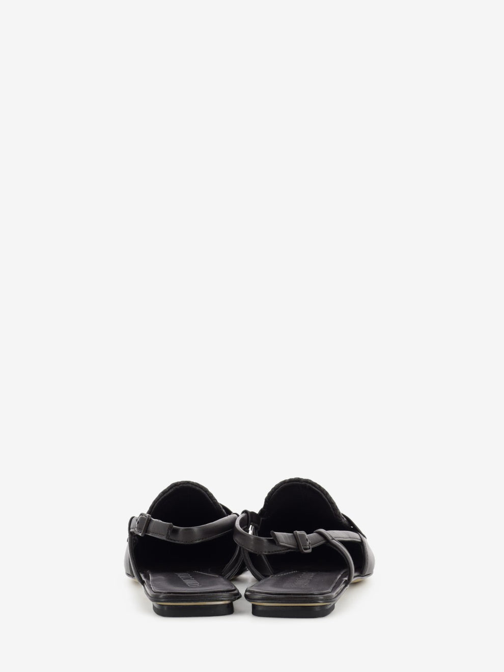 Coffee pointed slingbacks