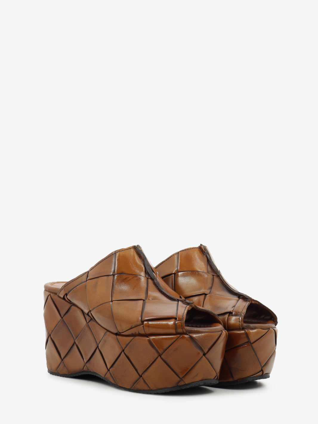 Elisa brown wedge sandal