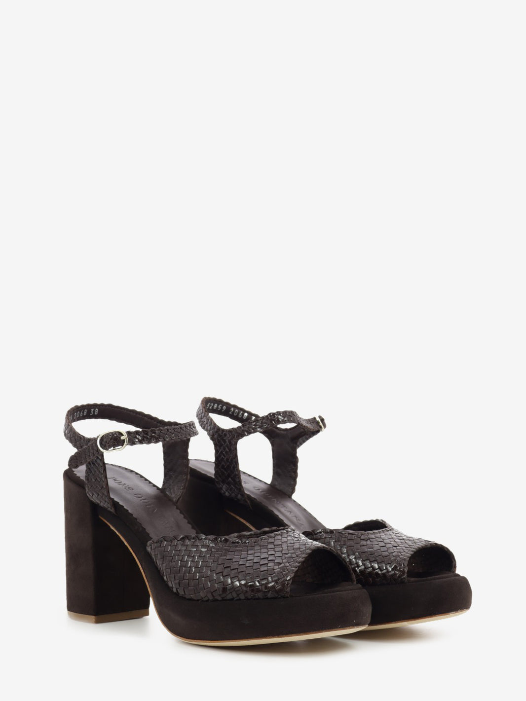 Asha Brown Heeled Sandals