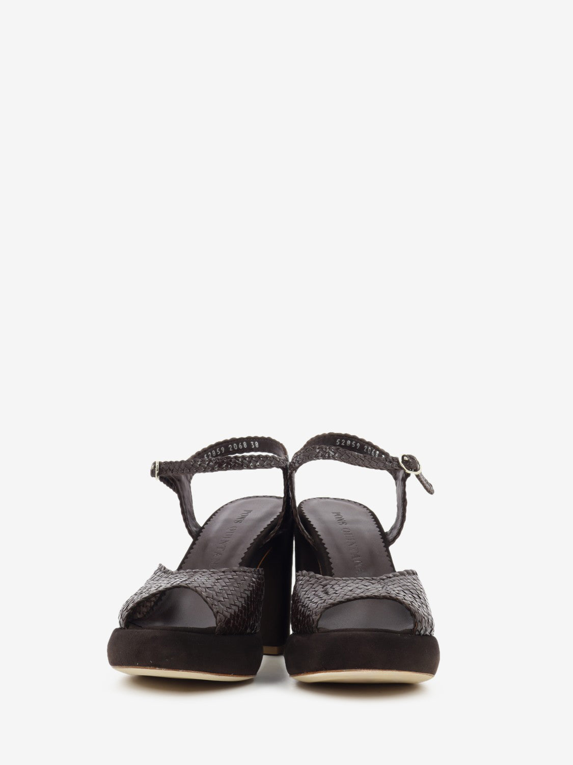 Sandali con tacco Asha marrone