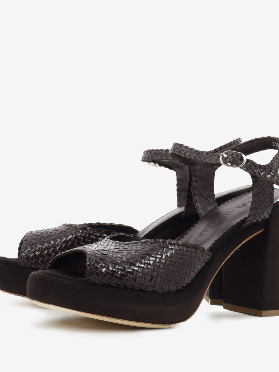Sandali con tacco Asha marrone