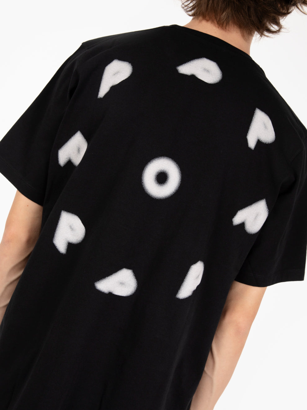 Blurred t-shirt black pop