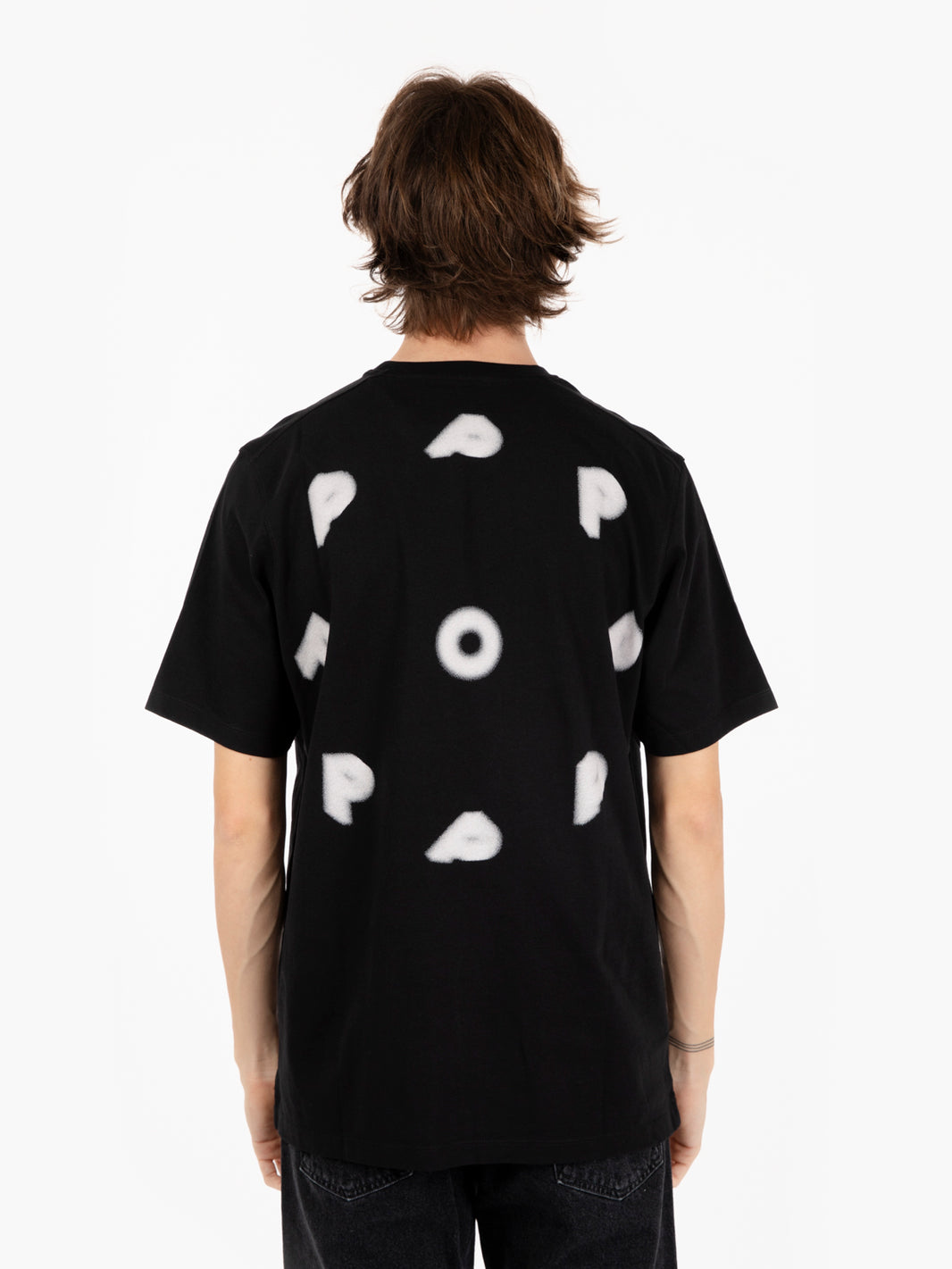 Blurred t-shirt black pop