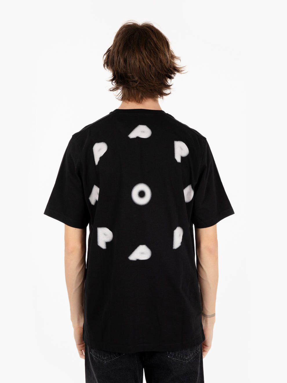 Blurred t-shirt black pop