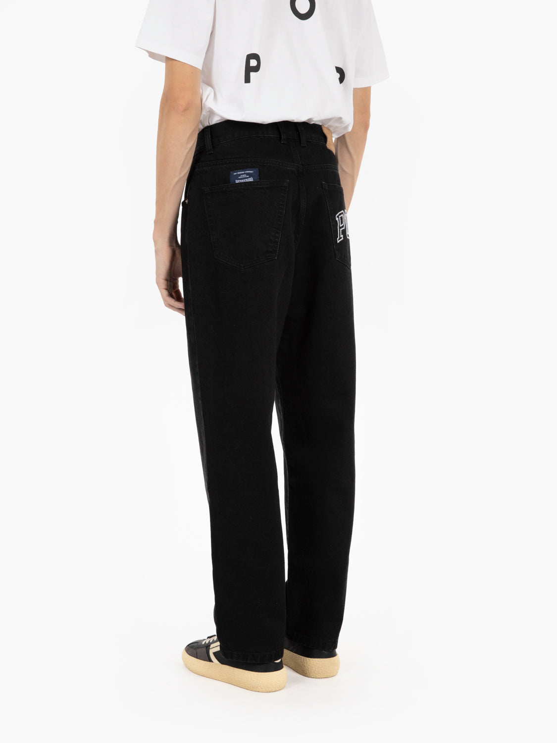 DRS denim arch pants rinsed black