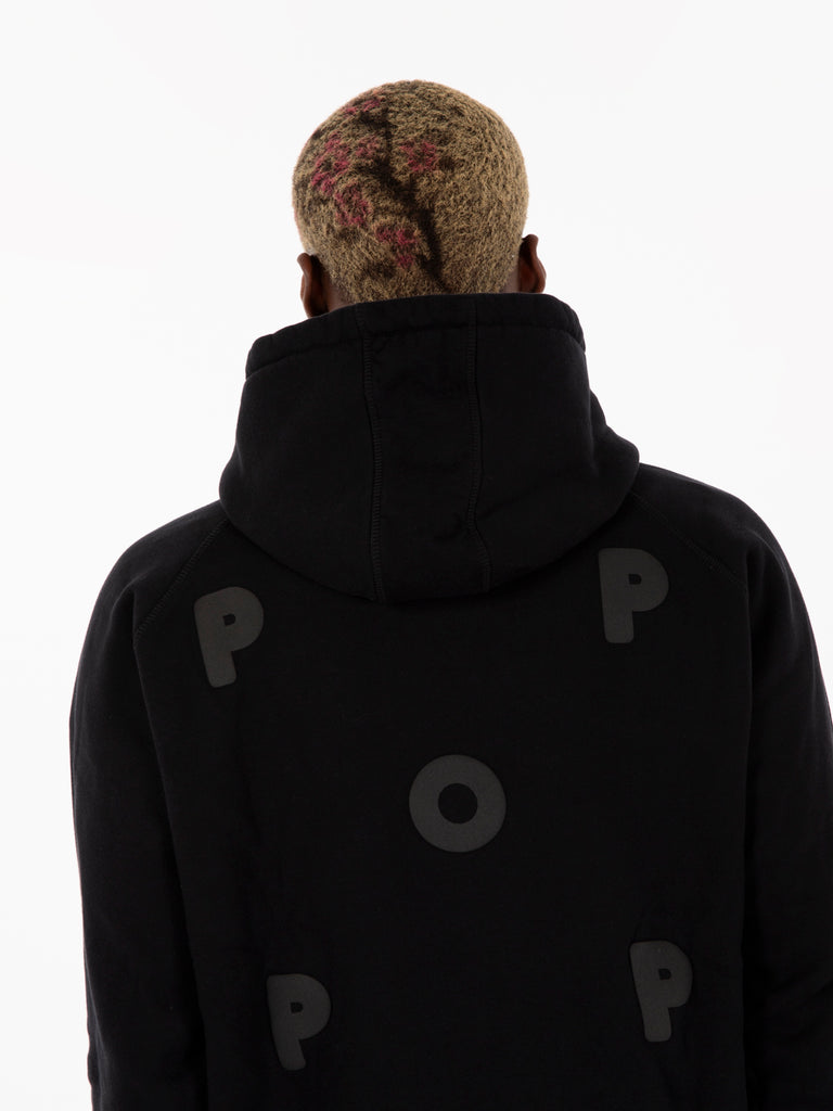 POP TRADING COMPANY - Felpa Hooded black