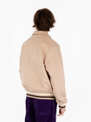 POP TRADING COMPANY - Giacca Varsity beige