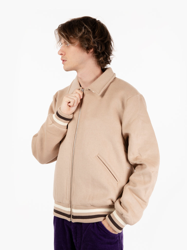 POP TRADING COMPANY - Giacca Varsity beige