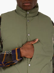 POP TRADING COMPANY - Gilet imbottito double face verde