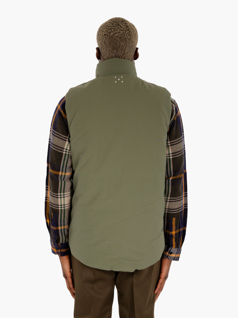 Green double-face padded vest