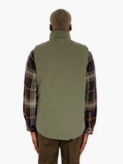 POP TRADING COMPANY - Gilet imbottito double face verde