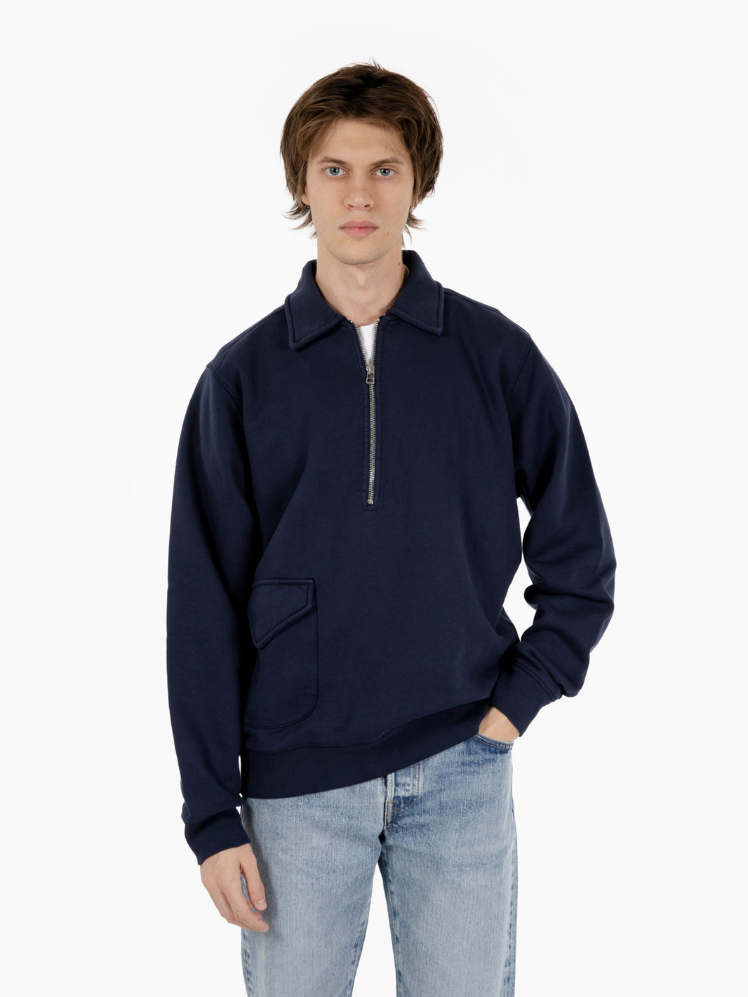 Halfzip sweat navy