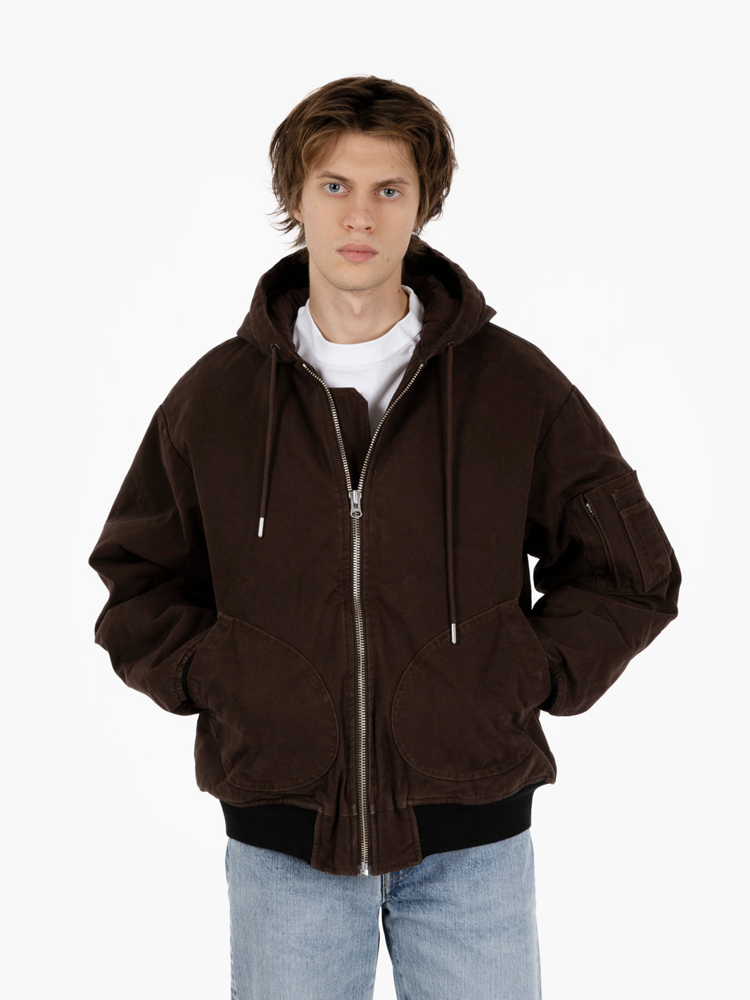 Hooded flight jacket delicioso
