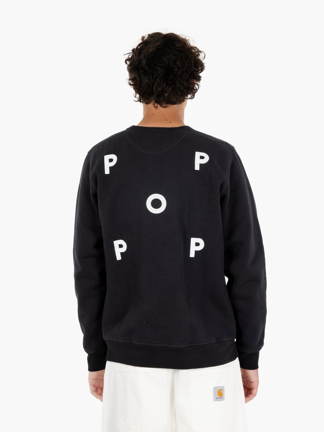 Sweat black / white crewneck logo