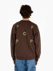 POP TRADING COMPANY - Logo crewneck sweat delicioso brown