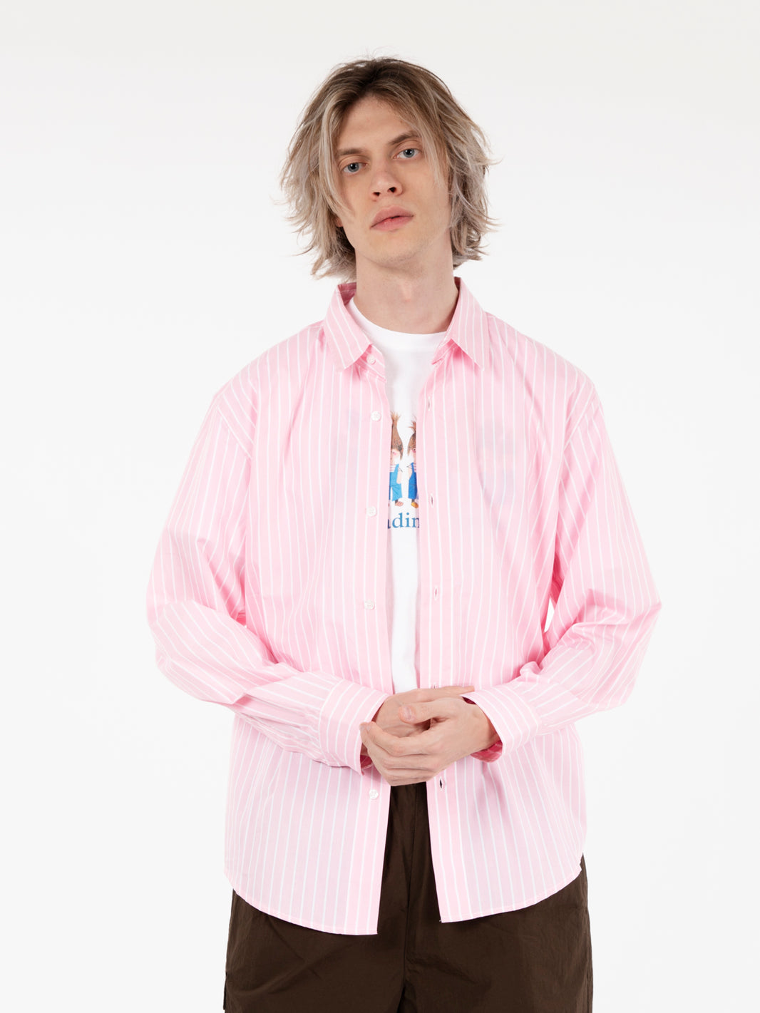 Striped Shirt Logo Pink
