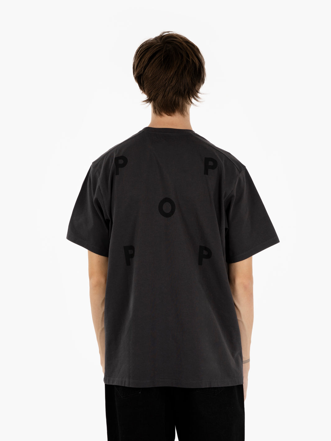 Logo t-shirt anthracite / black