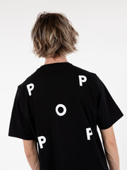 POP TRADING COMPANY - Logo t-shirt black / white