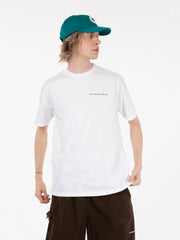 POP TRADING COMPANY - Logo t-shirt white / black