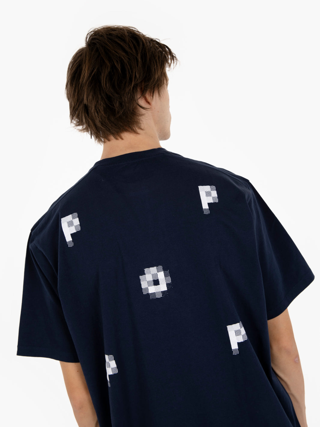 Pixel logo t-shirt navy