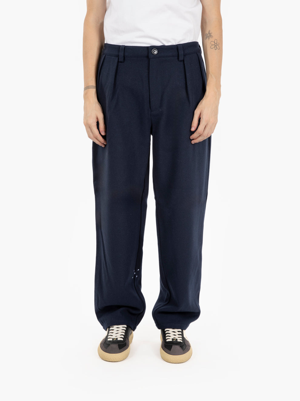 Wool Hewitt suit pants navy