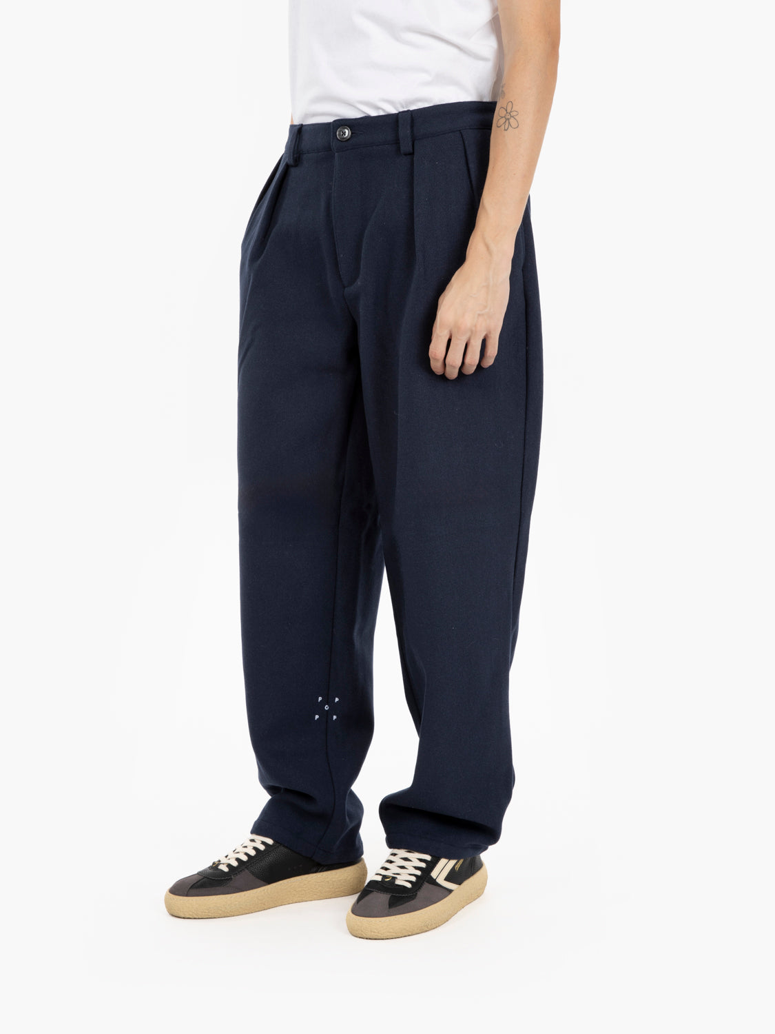 Pop Trading Company - Wool Hewitt suit pants navy | STIMM