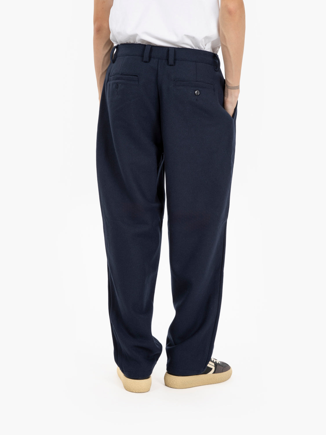 Pop Trading Company - Wool Hewitt suit pants navy | STIMM