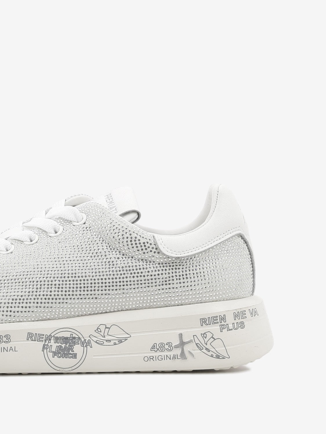 Sneakers Belle bianco glitter