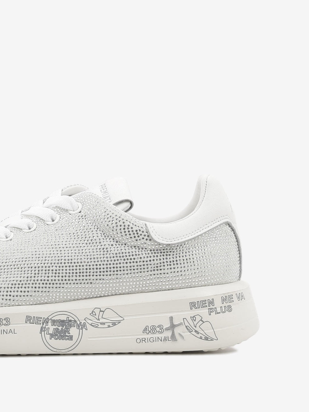 Sneakers Belle bianco glitter