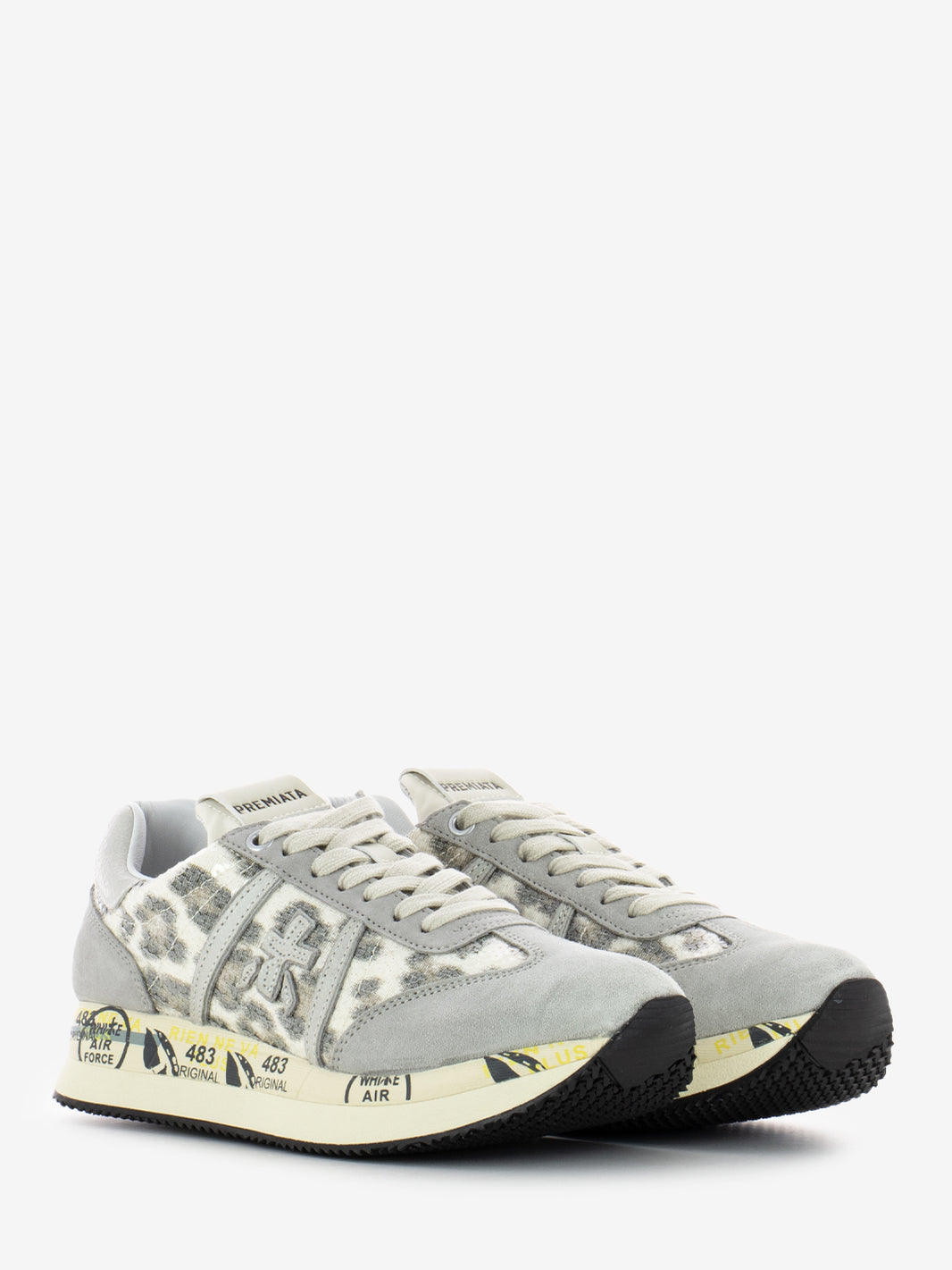 Sneakers Conny beige / animalier leopard