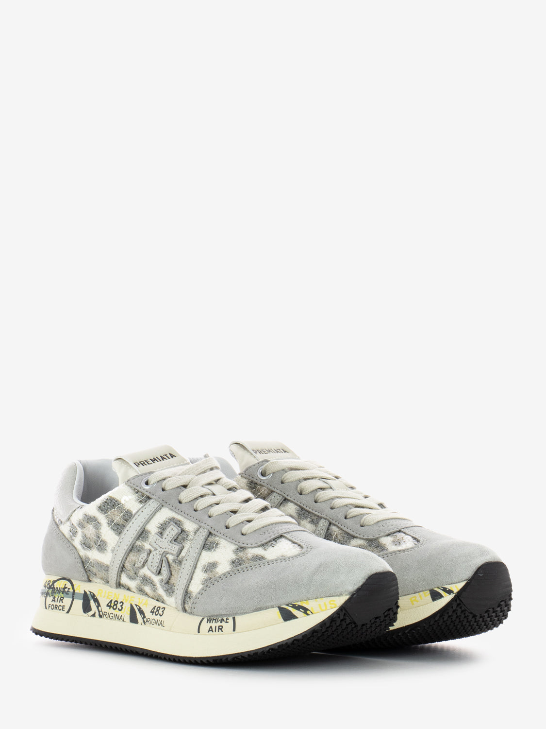 Sneakers Conny beige / animalier leopard