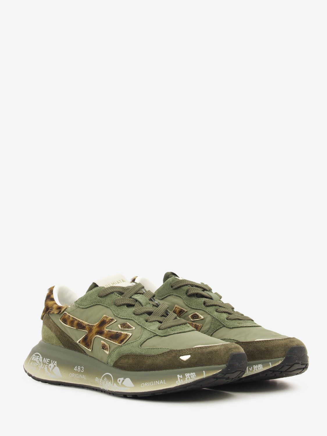 SNEAKER LAURYN GREEN/ANIMAL PRINT LAURYN_7790