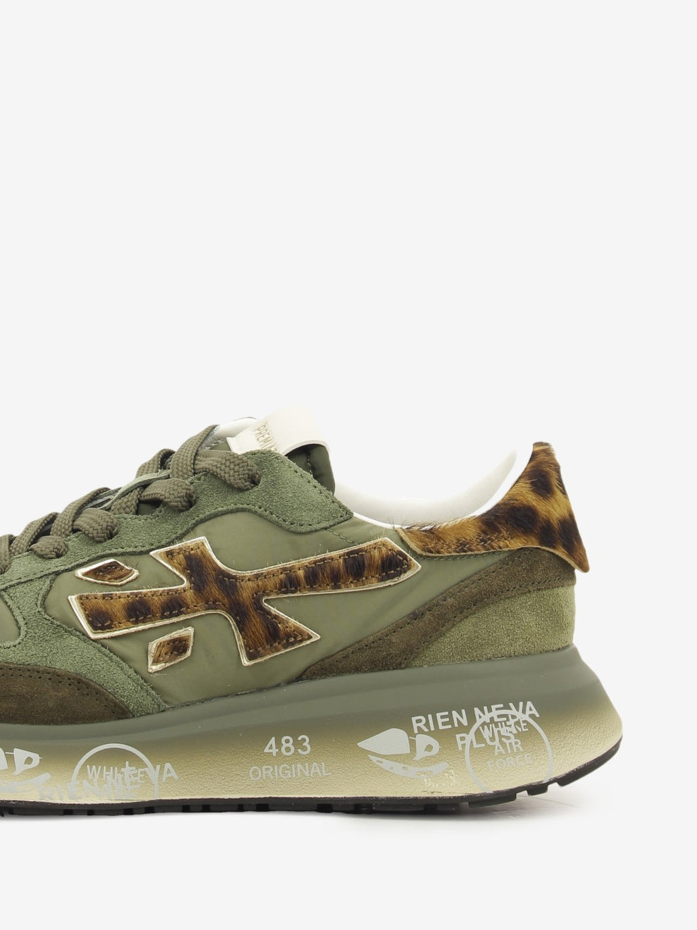 SNEAKER LAURYN GREEN/ANIMAL PRINT LAURYN_7790