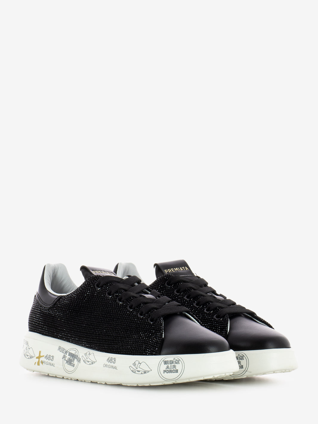 Sneakers leather Belle black