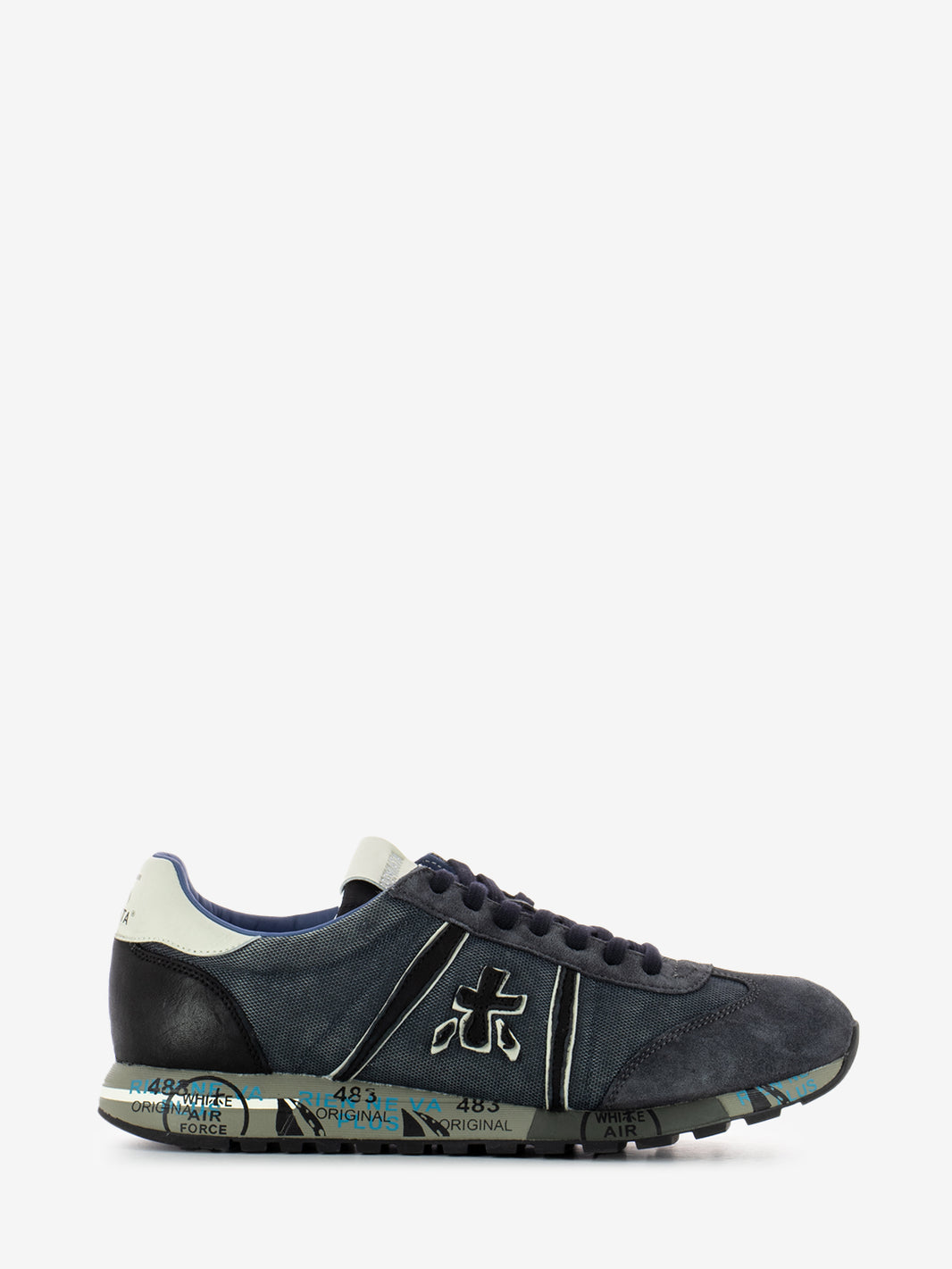 Lucy dark blue / dark brown sneakers