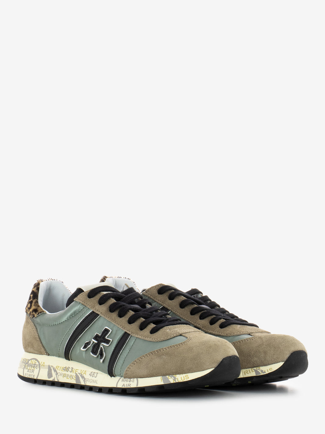 Lucyd 7019 green / beige sneakers