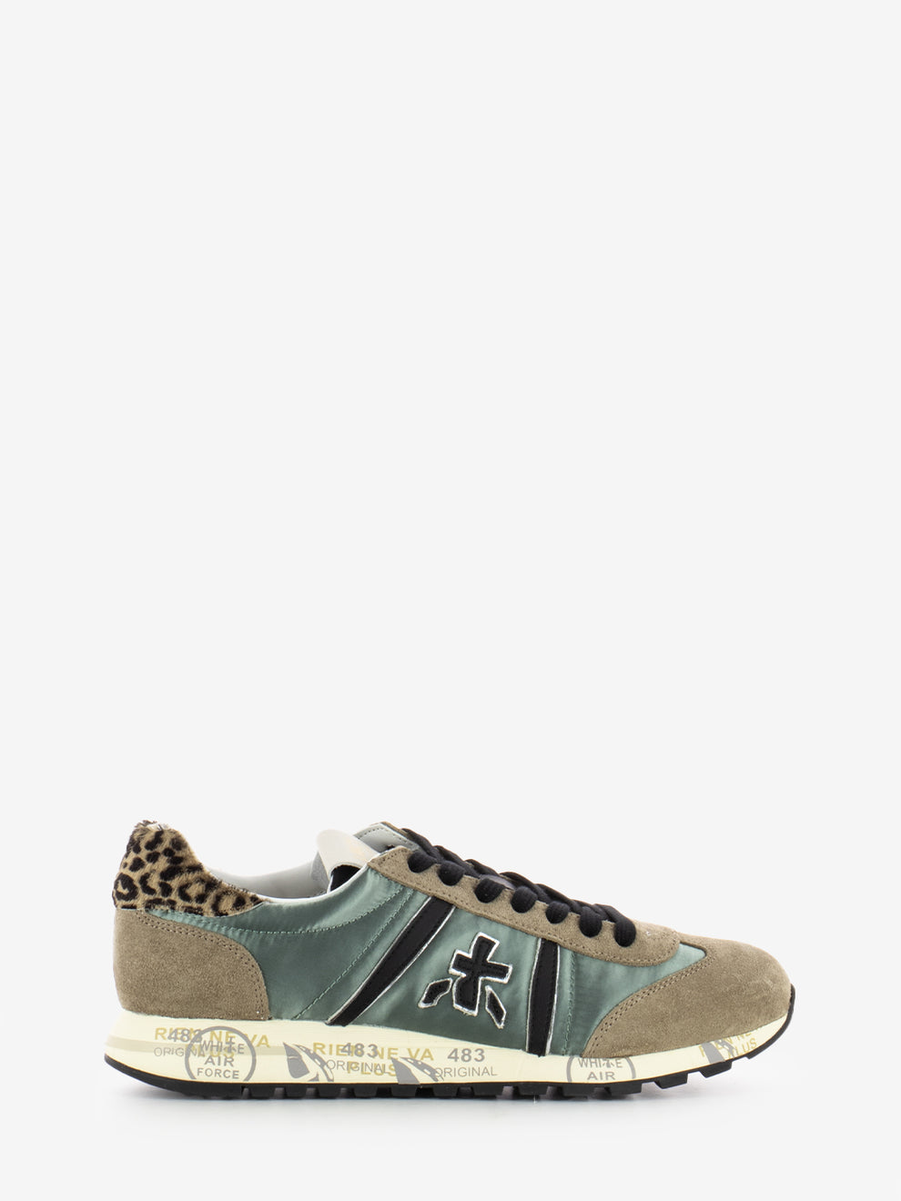 Sneakers Lucyd var.7019 verde / beige