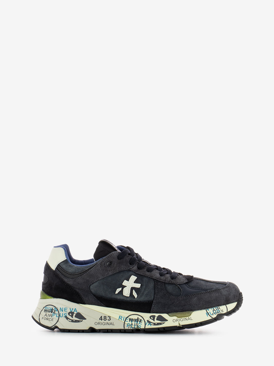 Mase dark blue / dark brown sneakers