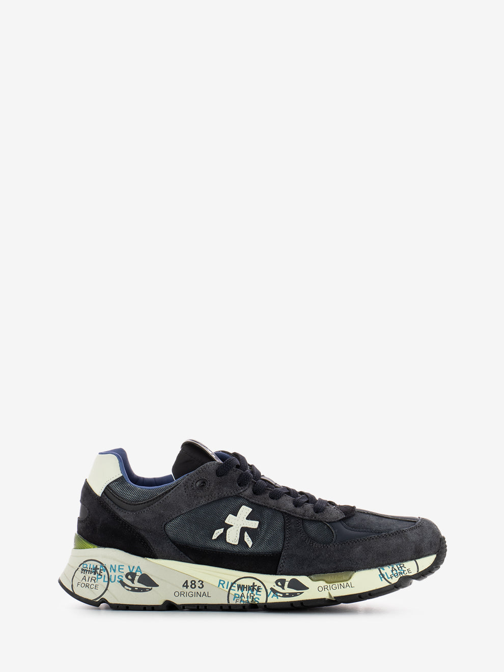 Mase dark blue / dark brown sneakers
