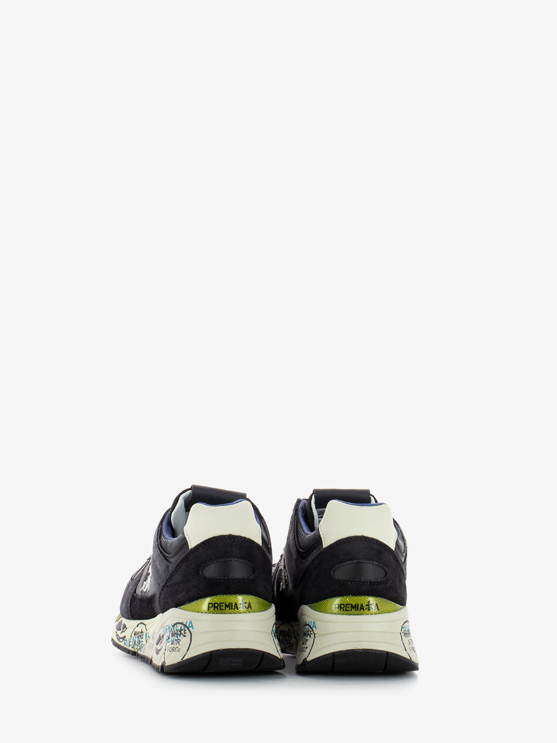 Mase dark blue / dark brown sneakers