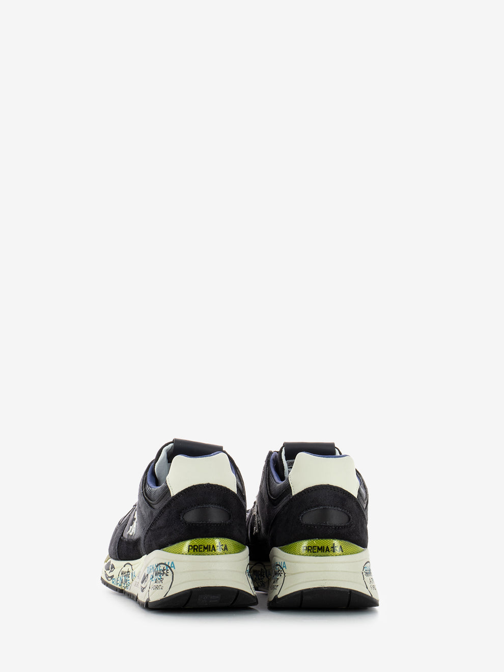 Mase dark blue / dark brown sneakers