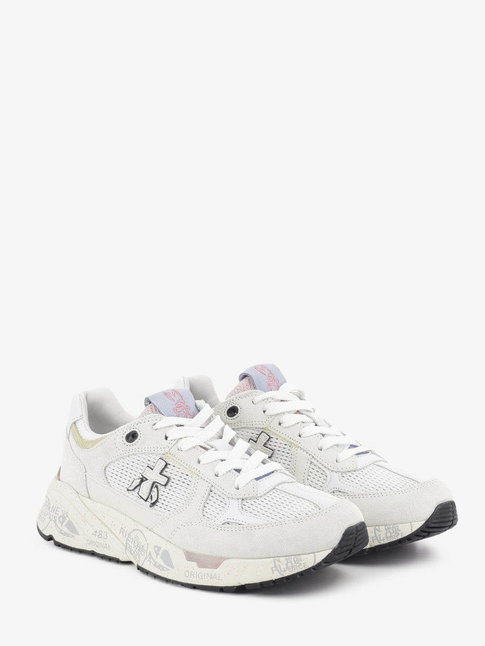 Mased off-white sneakers
