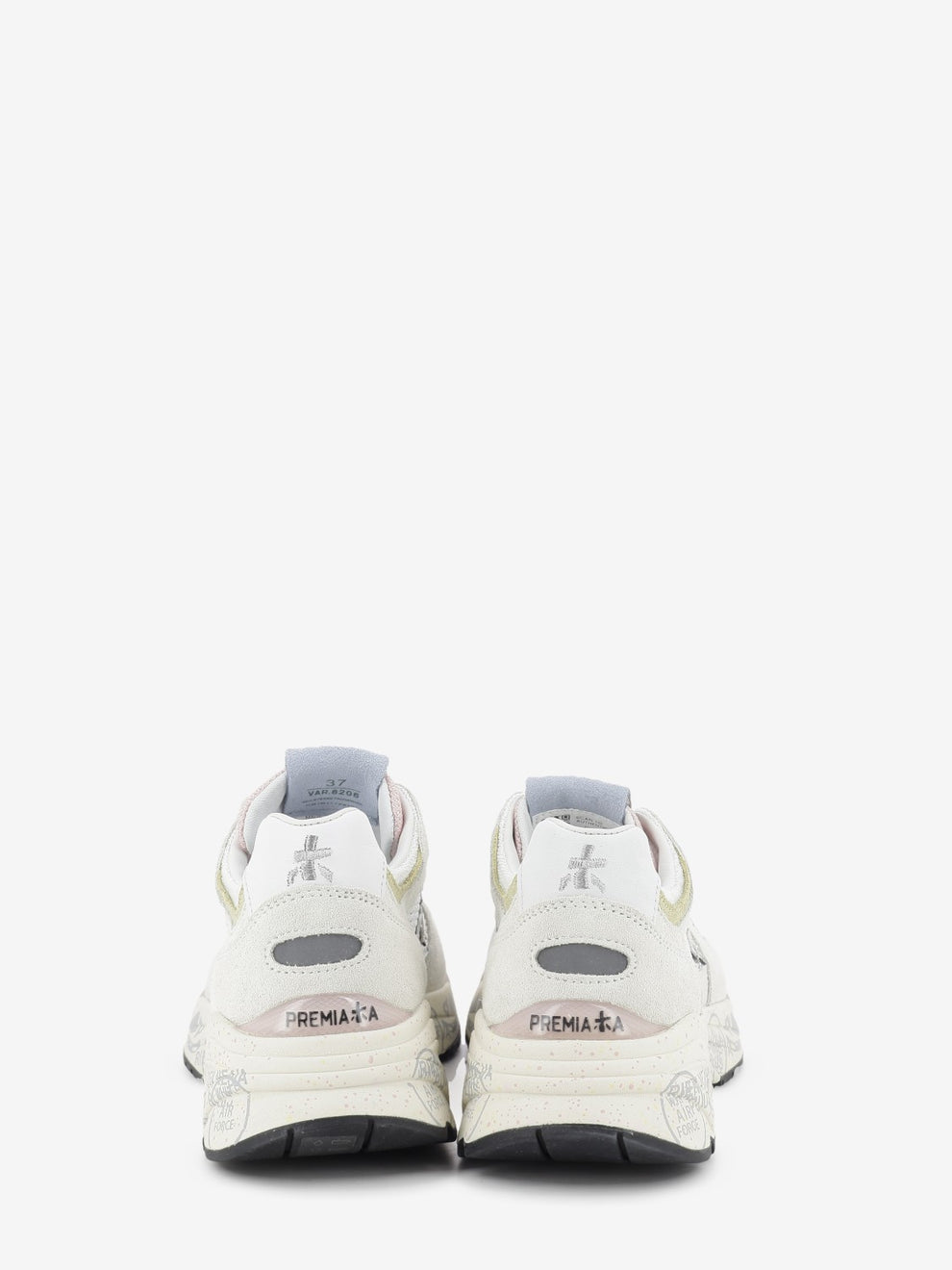 Mased off-white sneakers