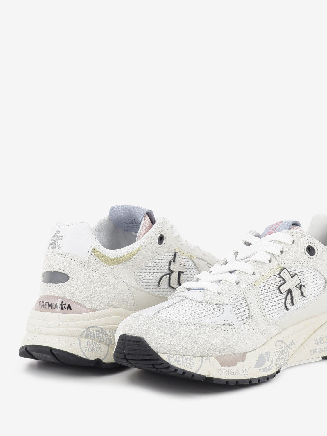 Mased off-white sneakers