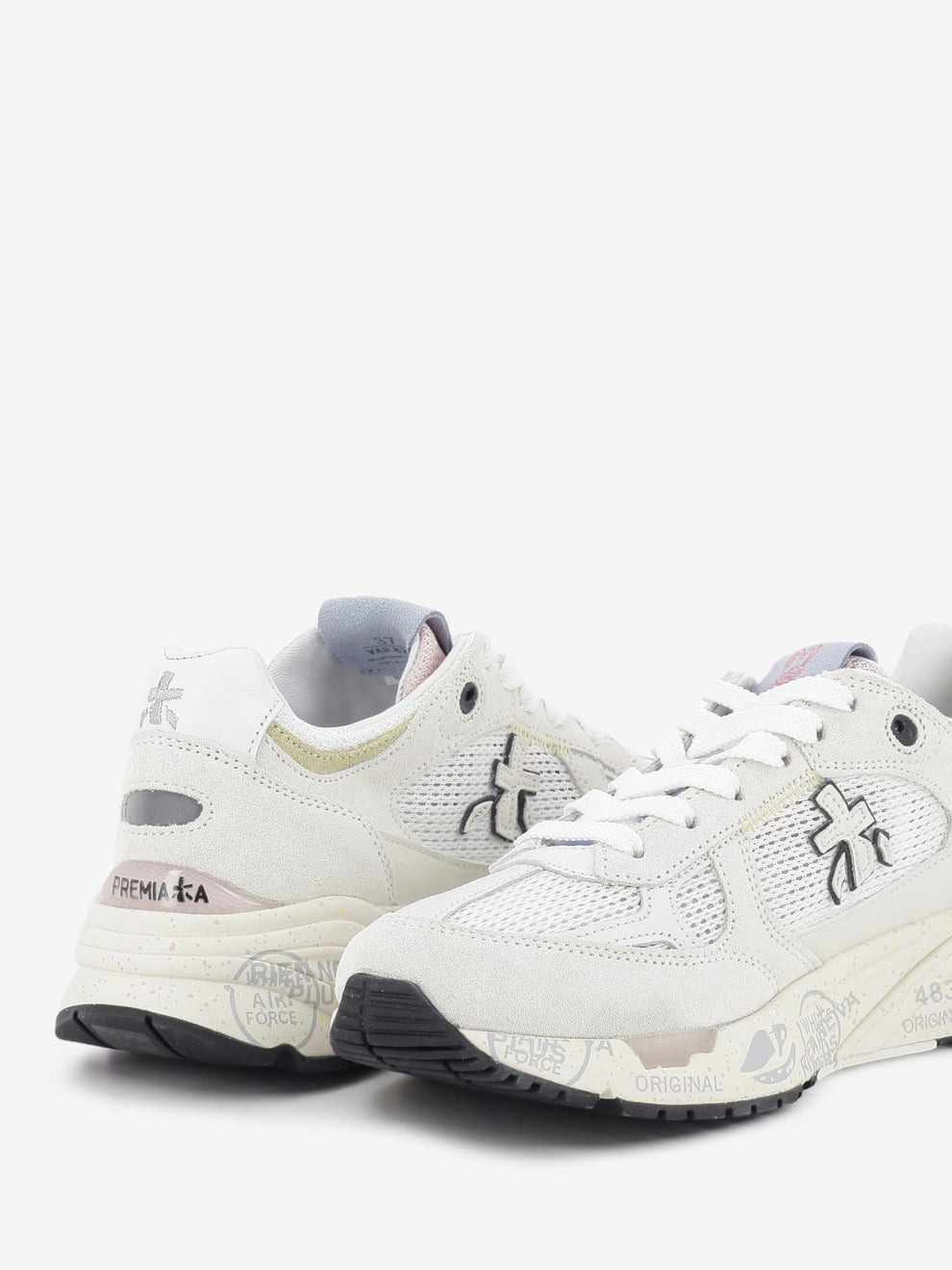 Mased off-white sneakers