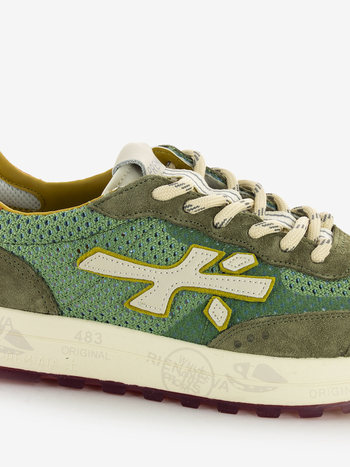 スニーカー PREMIATA Men Sneakers NOUS VAR 7226 Green Premiata Nous 7226 Sneakers Green Box Sole-Running Men
