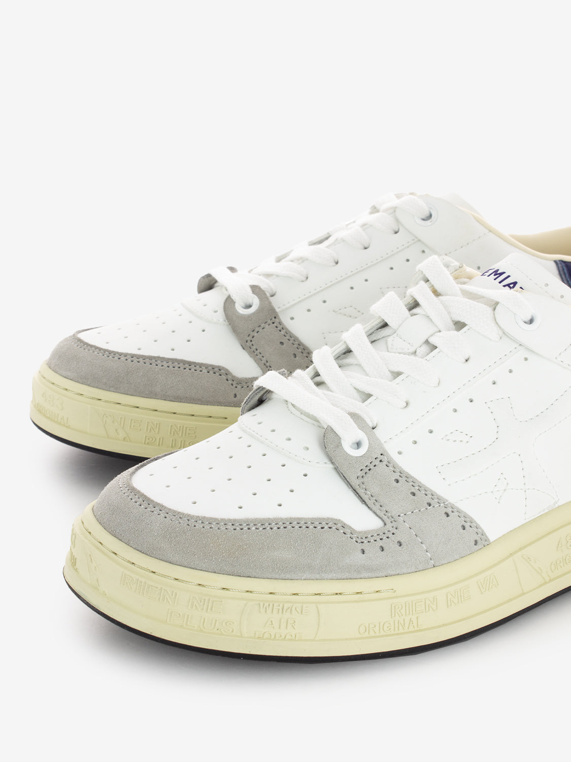 Premiata - Quinn Sneakers White / Blue | STIMM Premiata - Quinn Sneakers White / Blue | STIMM