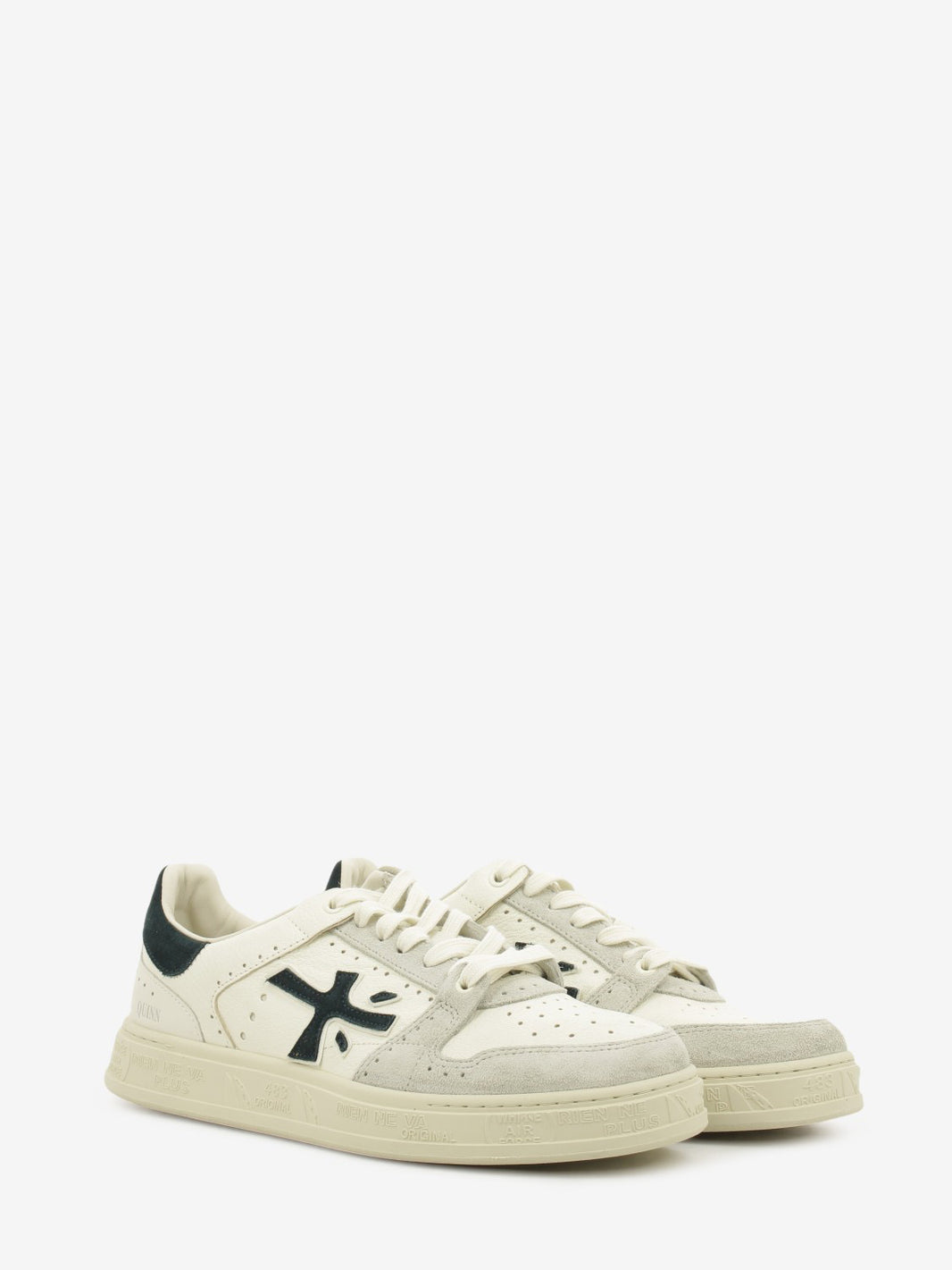 Sneakers Quinn white / grey/ green