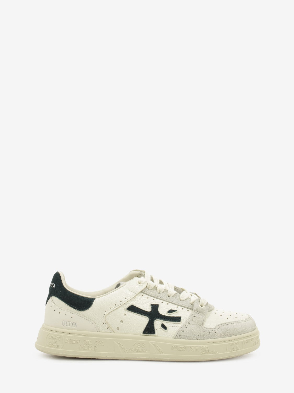 Sneakers Quinn white / grey/ green
